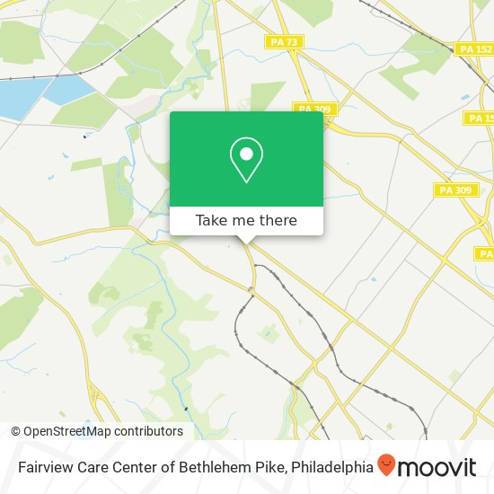 Mapa de Fairview Care Center of Bethlehem Pike