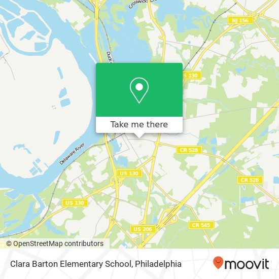 Clara Barton Elementary School map