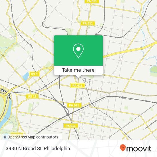 3930 N Broad St map