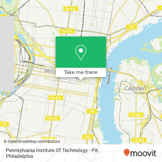 Mapa de Pennsylvania Institute Of Technology - Pit