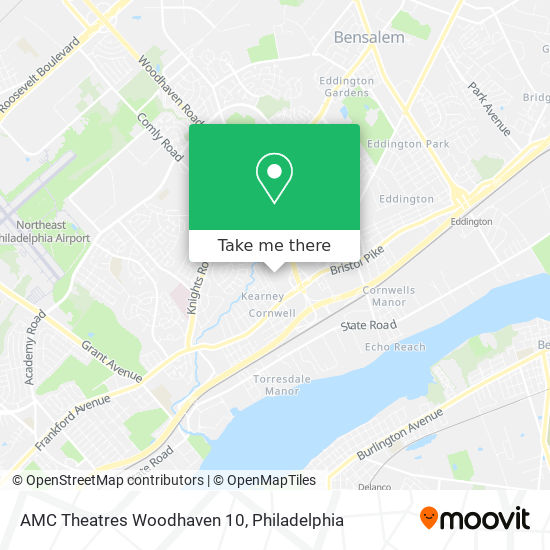 AMC Theatres Woodhaven 10 map