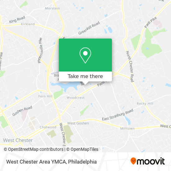 West Chester Area YMCA map