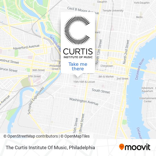 The Curtis Institute Of Music map