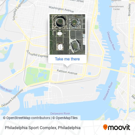 Philadelphia Sport Complex map
