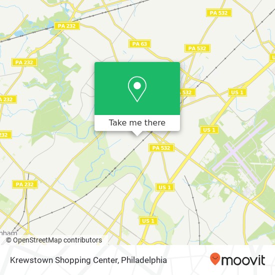 Mapa de Krewstown Shopping Center