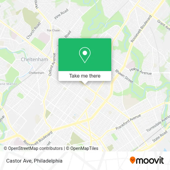 Mapa de Castor Ave