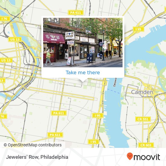 Mapa de Jewelers' Row