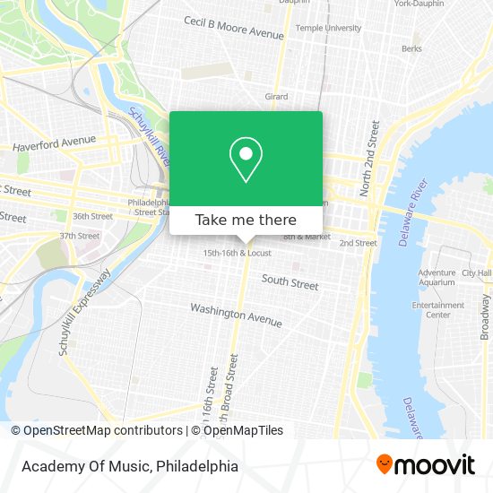 Academy Of Music map