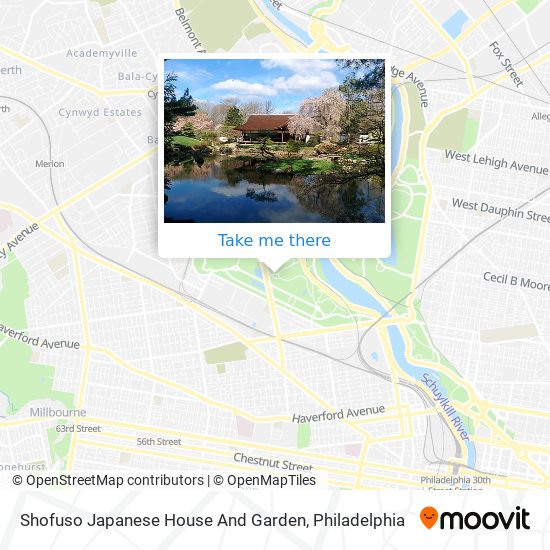 Mapa de Shofuso Japanese House And Garden‬