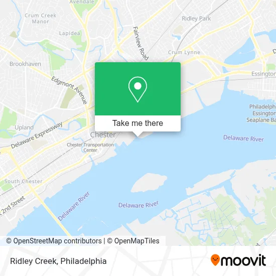 Ridley Creek map