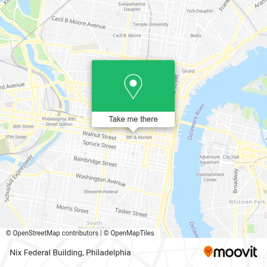 Nix Federal Building map