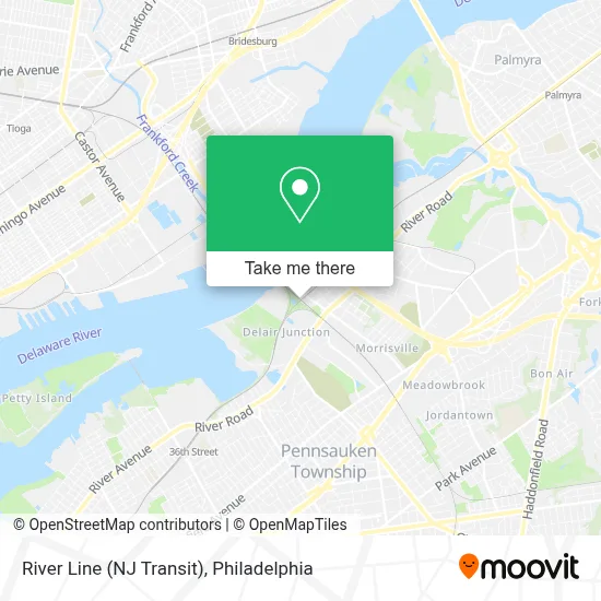 River Line (NJ Transit) map