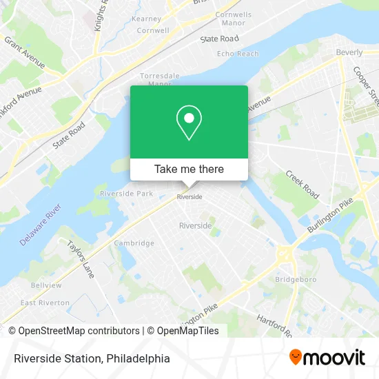 Riverside Station map