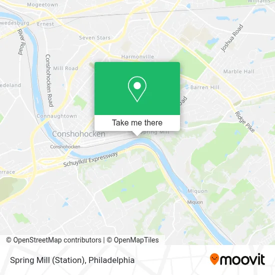Spring Mill (Station) map