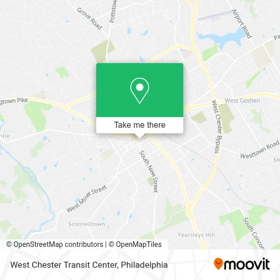 West Chester Transit Center map