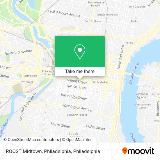 ROOST Midtown, Philadelphia map