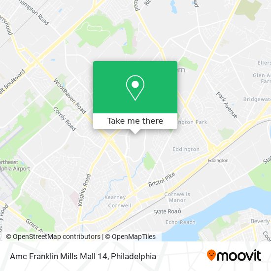 Mapa de Amc Franklin Mills Mall 14