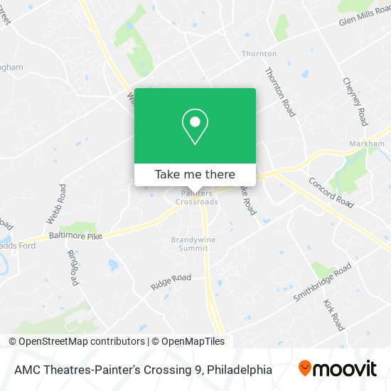 AMC Theatres-Painter's Crossing 9 map