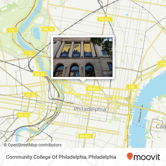 Mapa de Community College Of Philadelphia