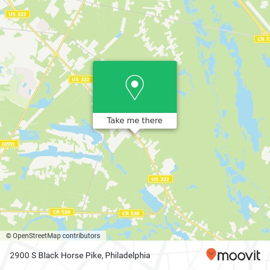 Mapa de 2900 S Black Horse Pike