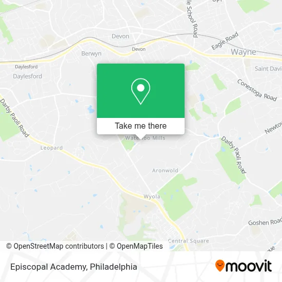 Episcopal Academy map