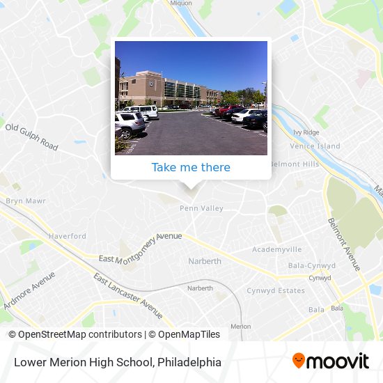 Mapa de Lower Merion High School