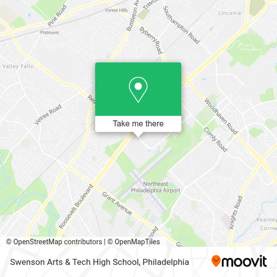 Swenson Arts & Tech High School map