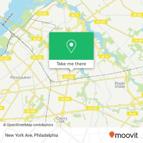 Mapa de New York Ave