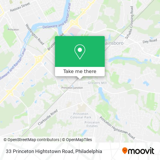 33 Princeton Hightstown Road map