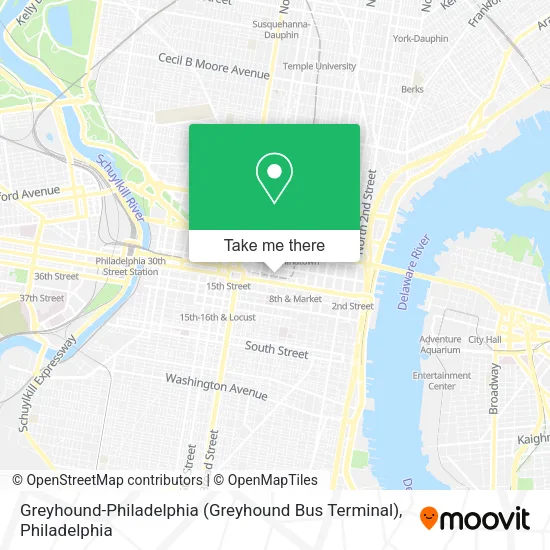 Greyhound-Philadelphia (Greyhound Bus Terminal) map