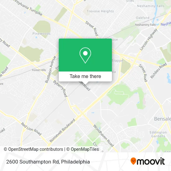 2600 Southampton Rd map