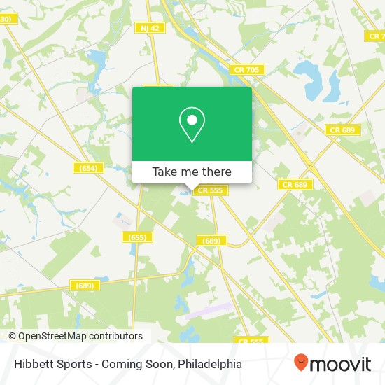 Mapa de Hibbett Sports - Coming Soon