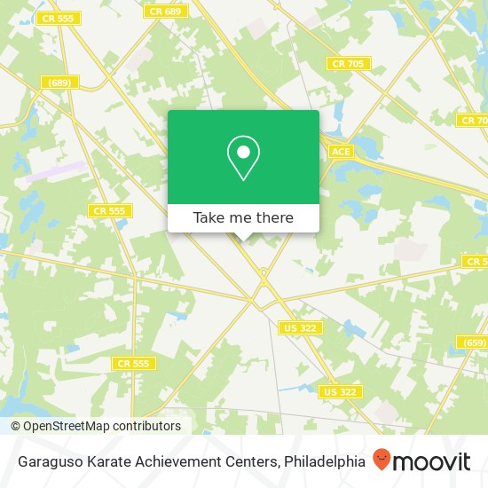 Garaguso Karate Achievement Centers map
