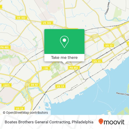 Boates Brothers General Contracting map