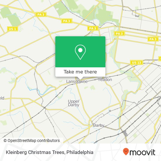 Kleinberg Christmas Trees map
