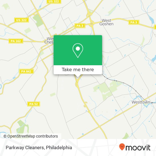 Parkway Cleaners map