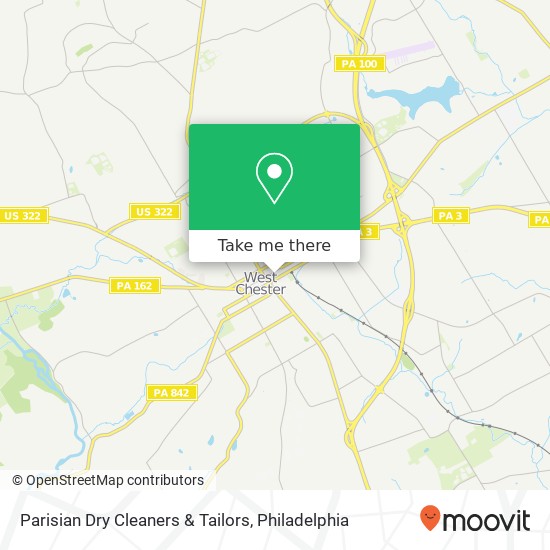 Parisian Dry Cleaners & Tailors map