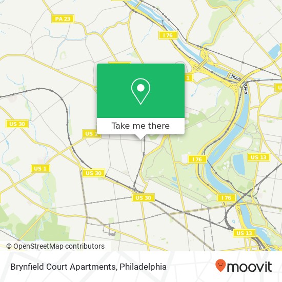 Mapa de Brynfield Court Apartments