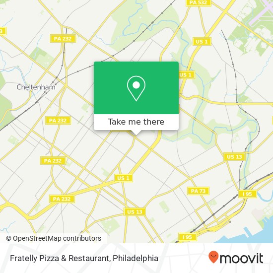 Mapa de Fratelly Pizza & Restaurant