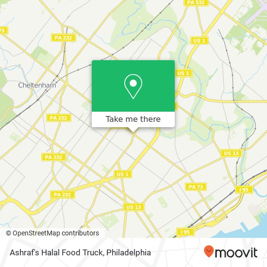 Mapa de Ashraf's Halal Food Truck