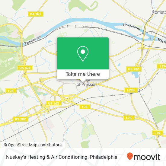 Nuskey's Heating & Air Conditioning map