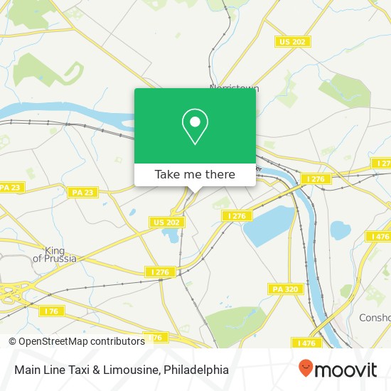 Main Line Taxi & Limousine map