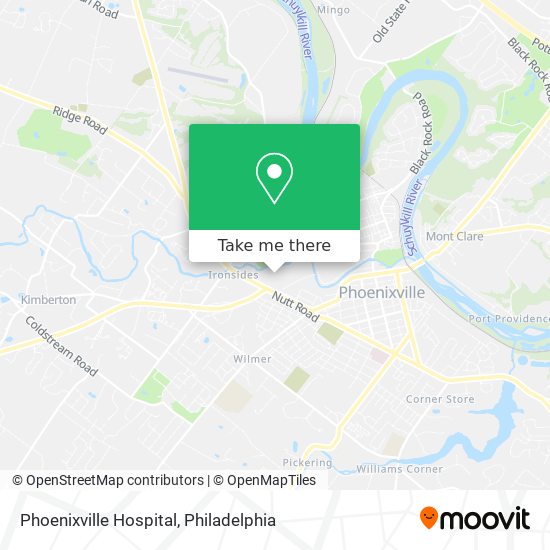 Phoenixville Hospital map