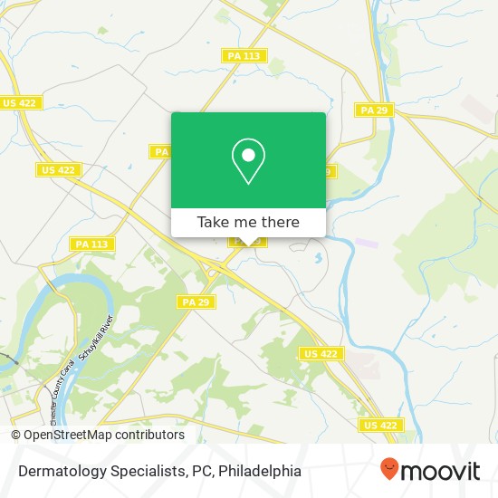 Mapa de Dermatology Specialists, PC