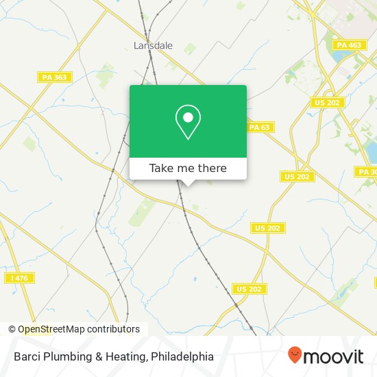 Mapa de Barci Plumbing & Heating
