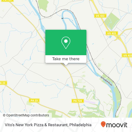 Vito's New York Pizza & Restaurant map