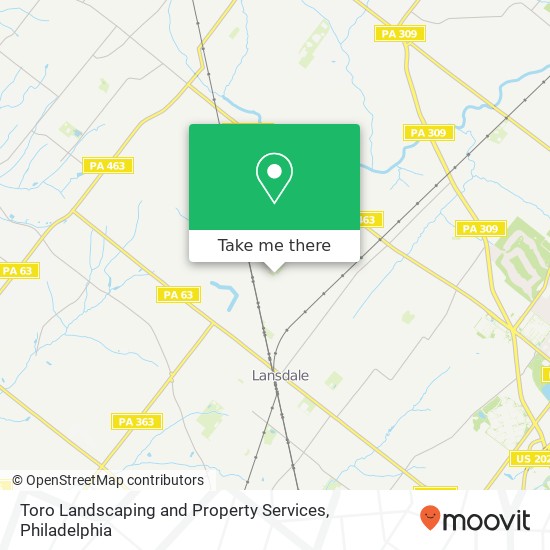 Toro Landscaping and Property Services map