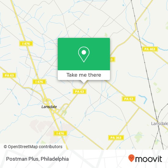 Postman Plus map