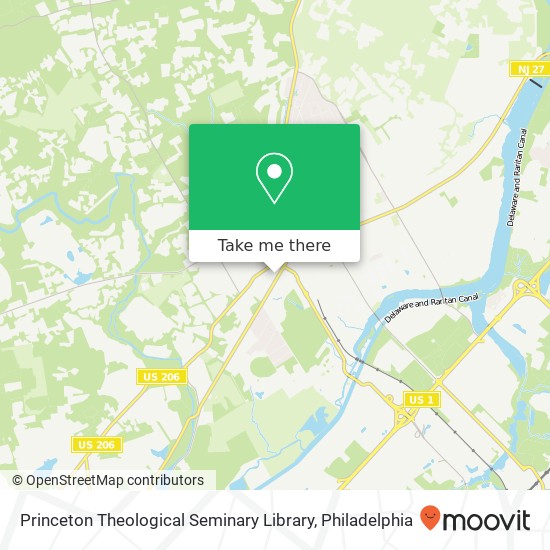 Princeton Theological Seminary Library map