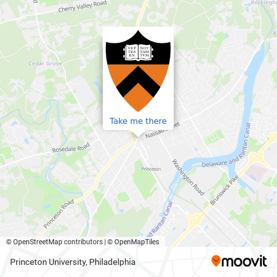 Princeton University map